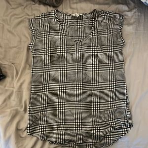 Express black and white shirt